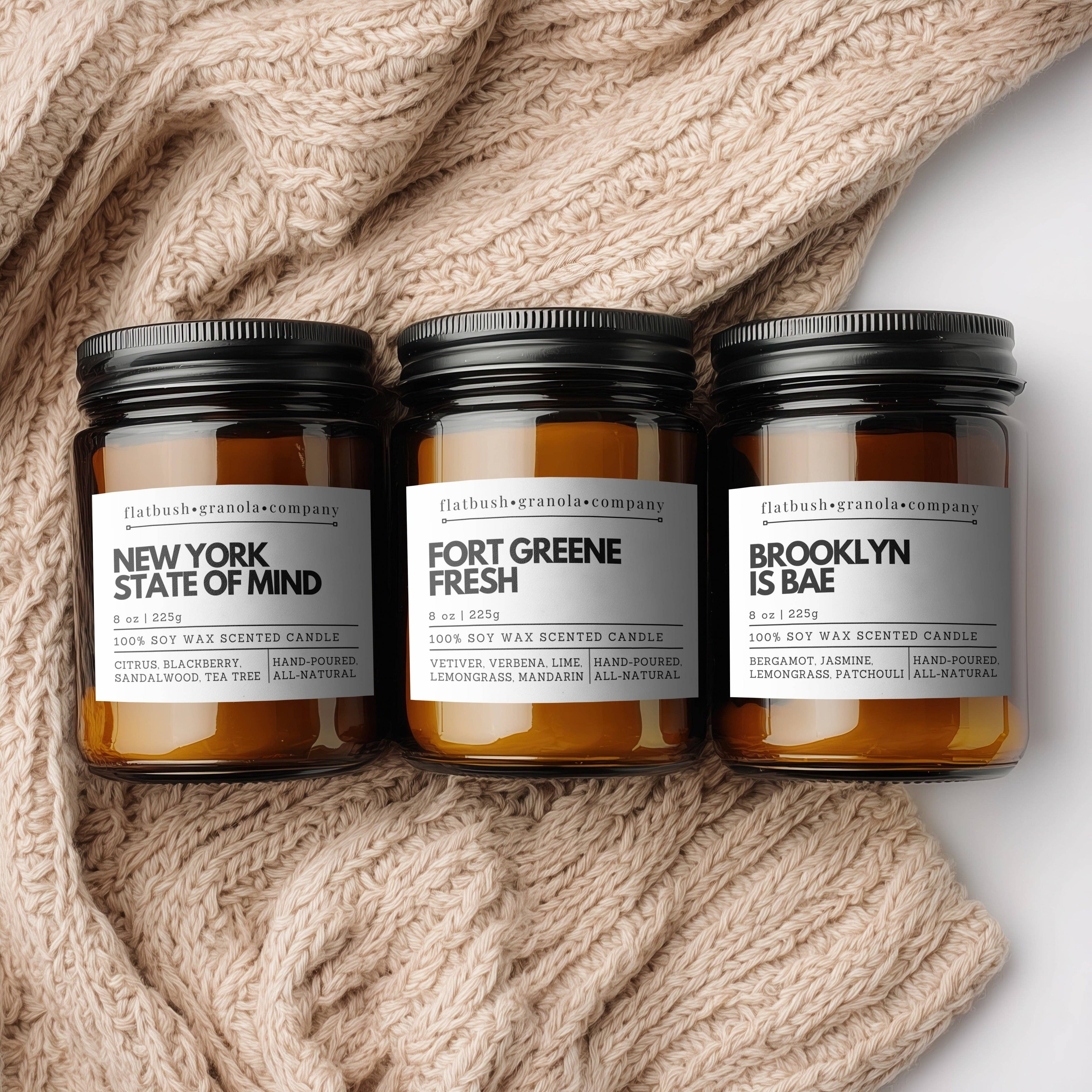 Flatbush Granola - Best of Brooklyn 100% Soy Wax Candle Gift Set