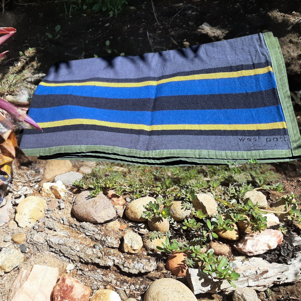 West Path Blue Waterproof Blanket