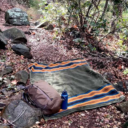 Canvas Camping Blanket Waterproof Bushcraft Outdoor Blanket