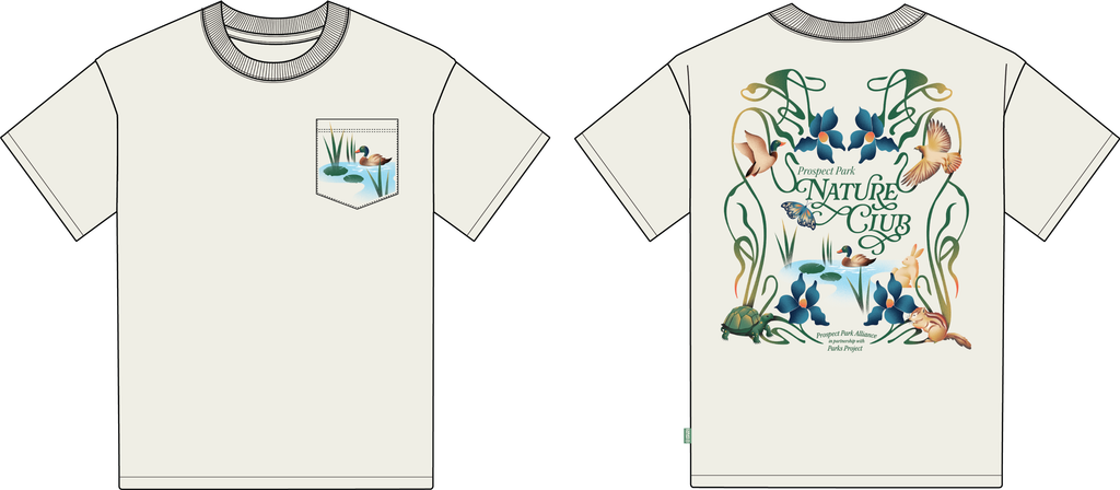 Prospect Park Alliance x Parks Project Nature Club Critters Pocket Tee