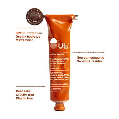 UTU Skincare SPF30 Daily Moisturizing Face Sunscreen - 2.5oz/75ml