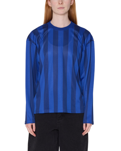 OBEY BOUNDS MESH LS STRIPE SHIRT