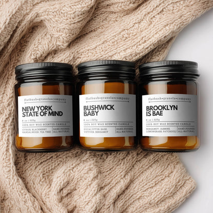 Flatbush Granola - Best of Brooklyn 100% Soy Wax Candle Gift Set