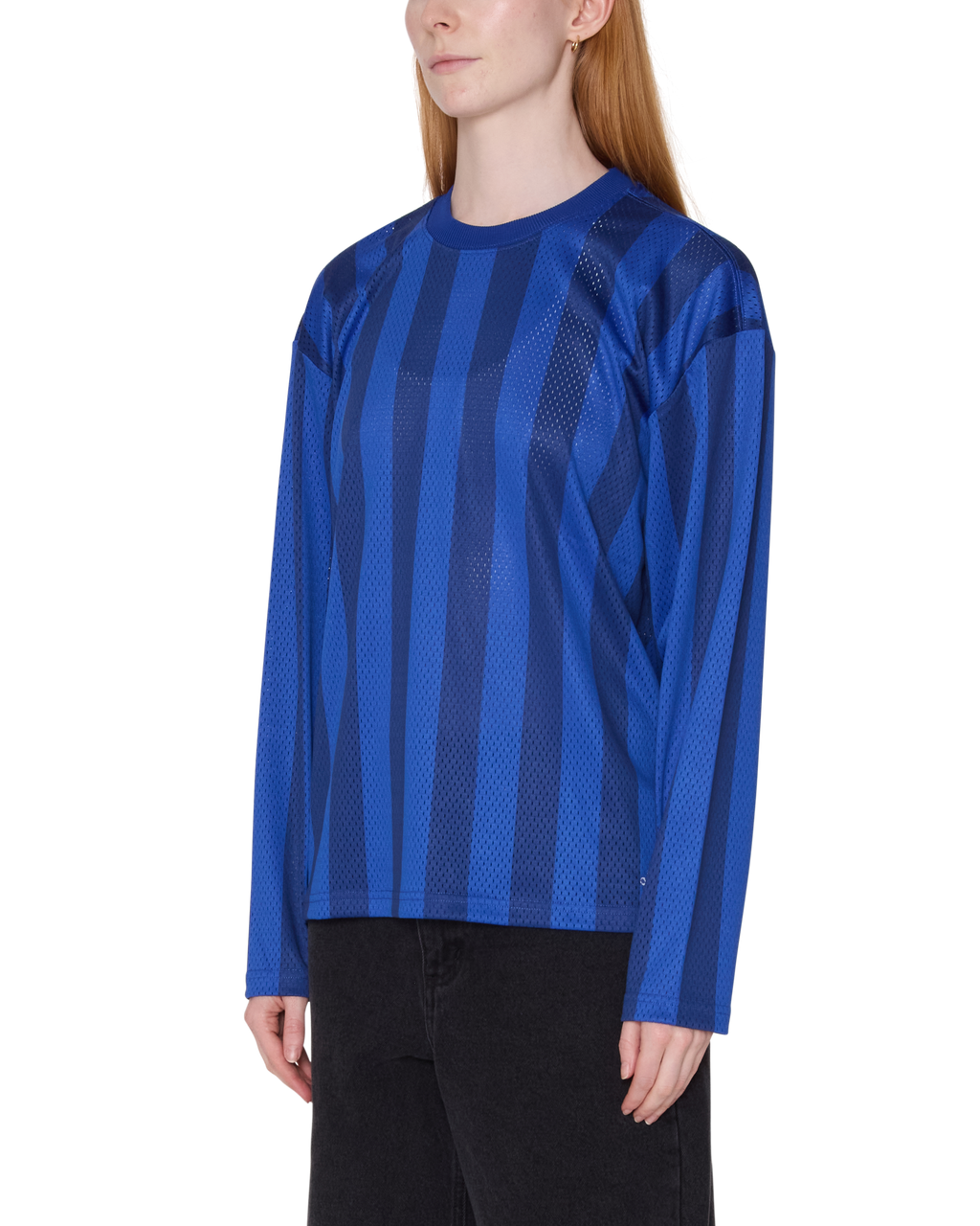 OBEY BOUNDS MESH LS STRIPE SHIRT