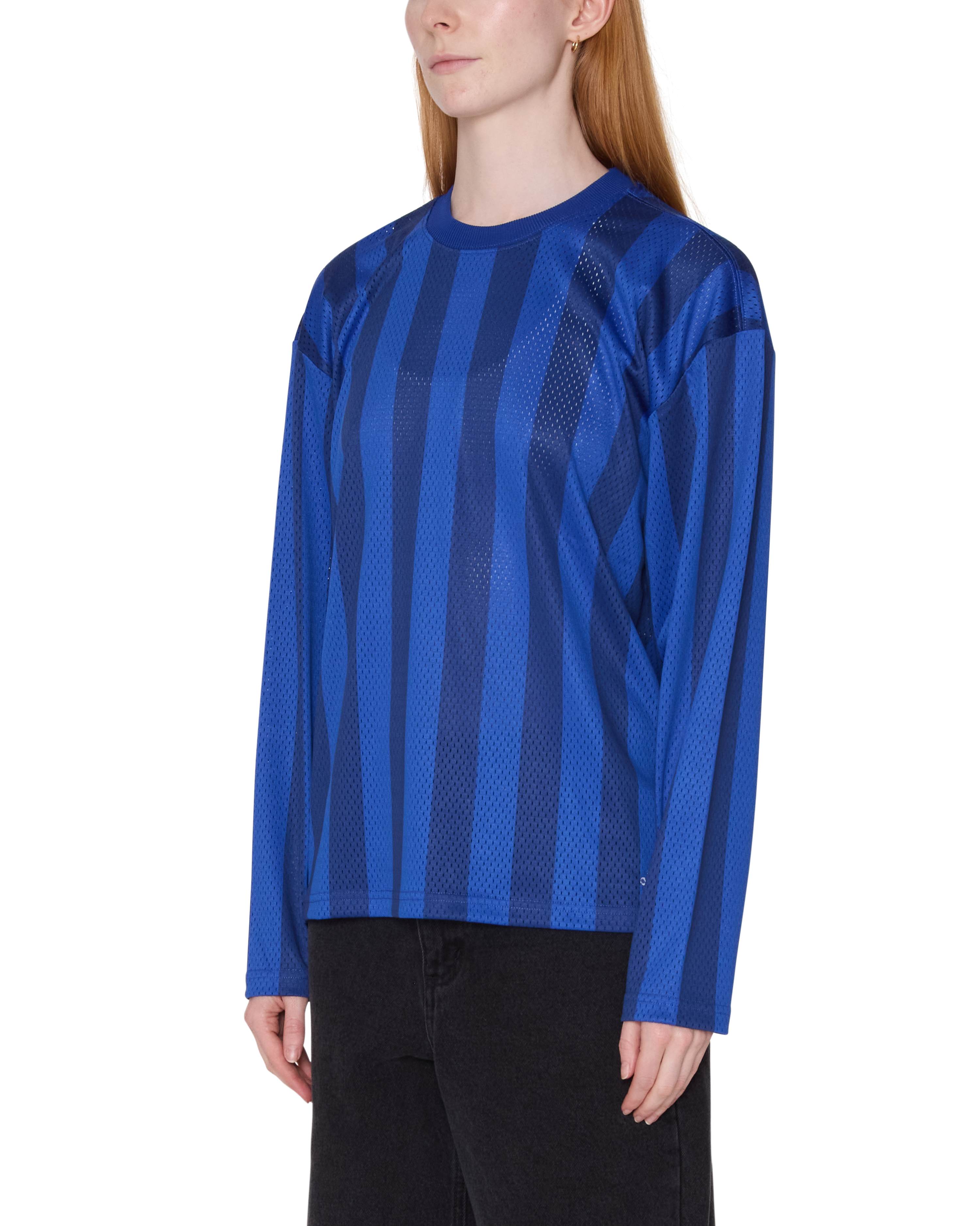 OBEY BOUNDS MESH LS STRIPE SHIRT