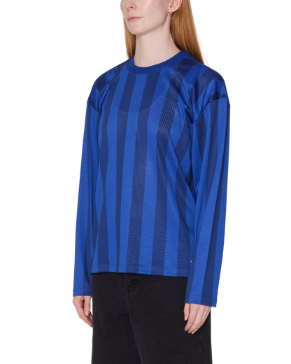 OBEY BOUNDS MESH LS STRIPE SHIRT