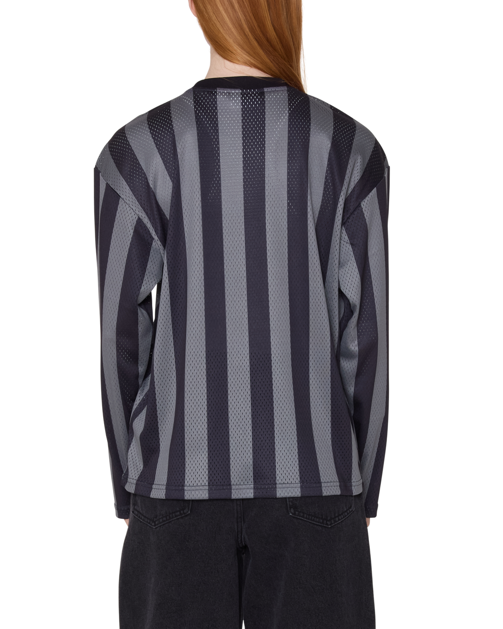 OBEY BOUNDS MESH LS STRIPE SHIRT