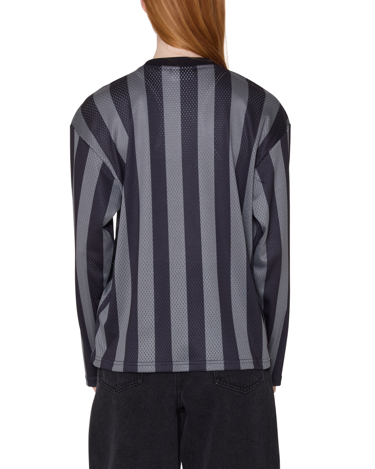 OBEY BOUNDS MESH LS STRIPE SHIRT