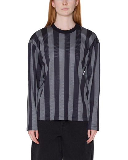 OBEY BOUNDS MESH LS STRIPE SHIRT