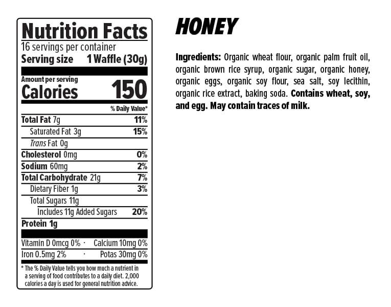 Honey Stinger Energy Waffles, 12 Pack, Honey