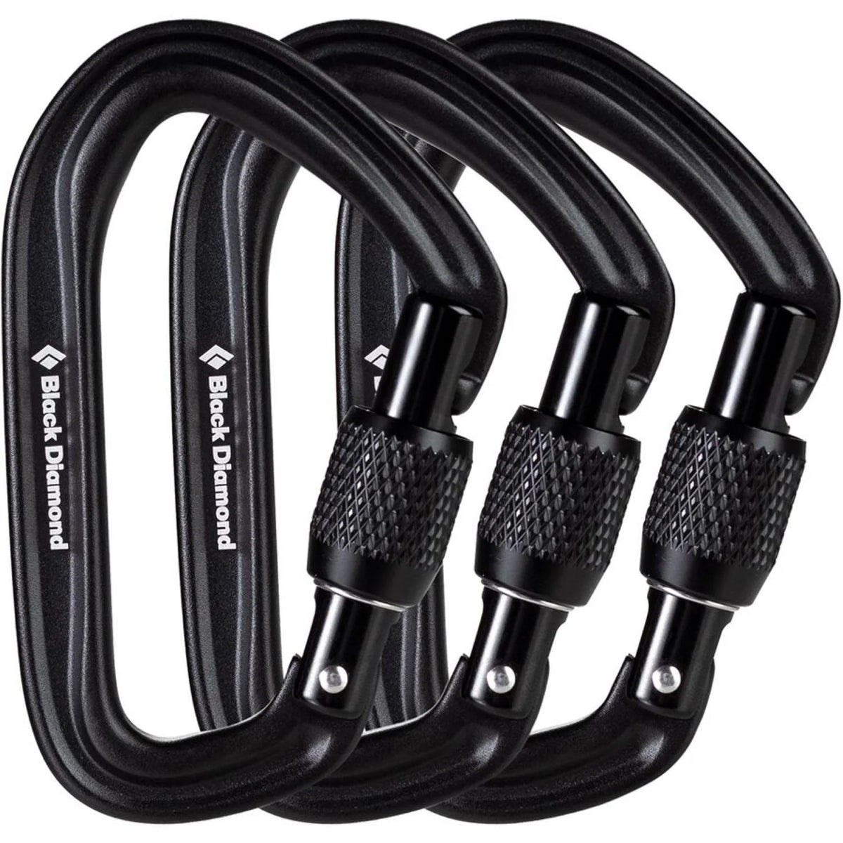 Black Diamond Hot Forge Screw gate Carabiner 3 Pack